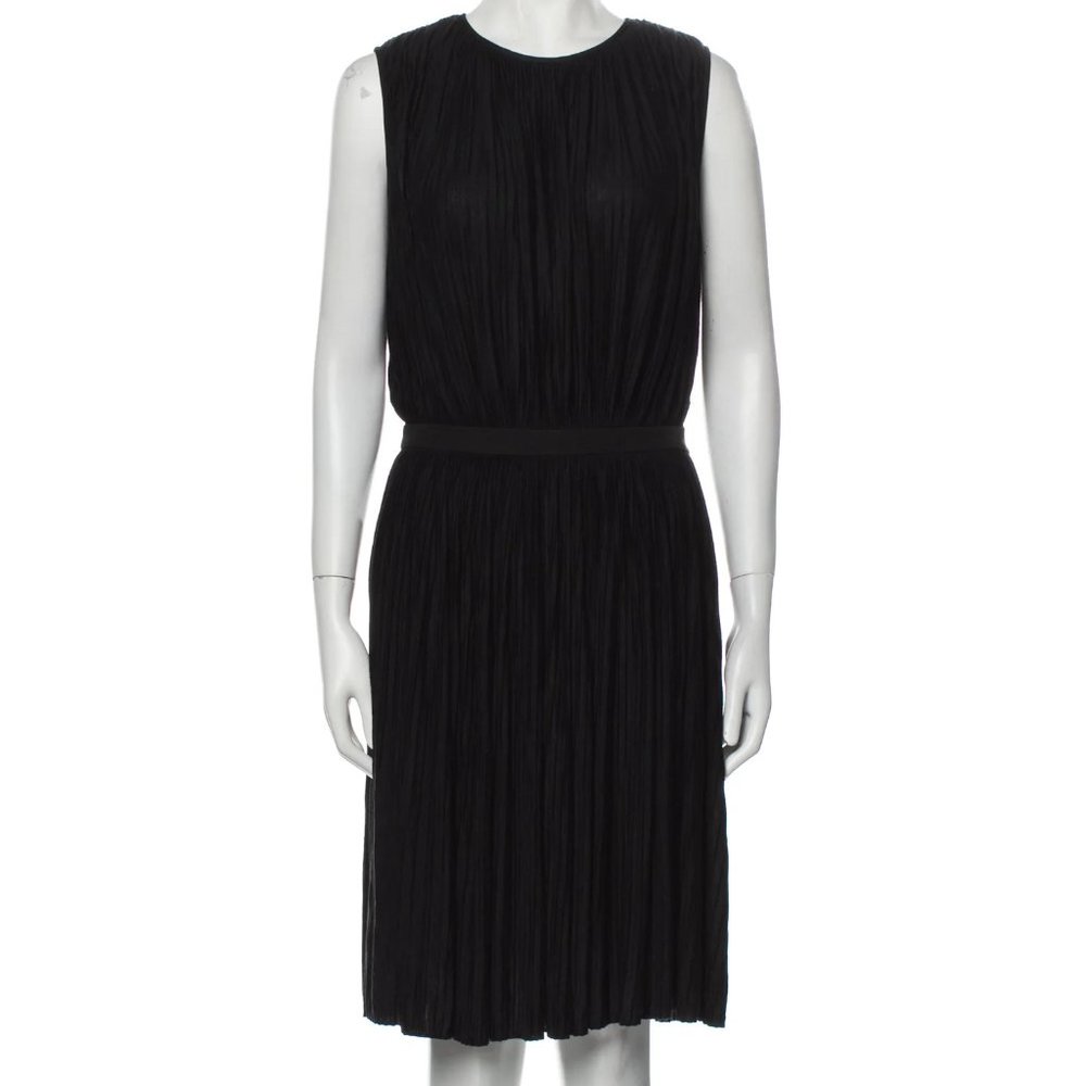TIBI pleated knee-length dress